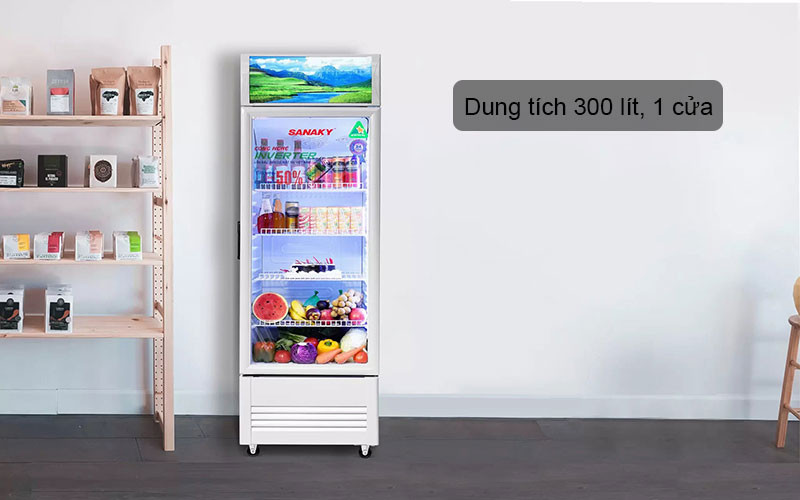 Tủ Mát Sanaky Inverter 300 Lít VH-3089K3-dung tích