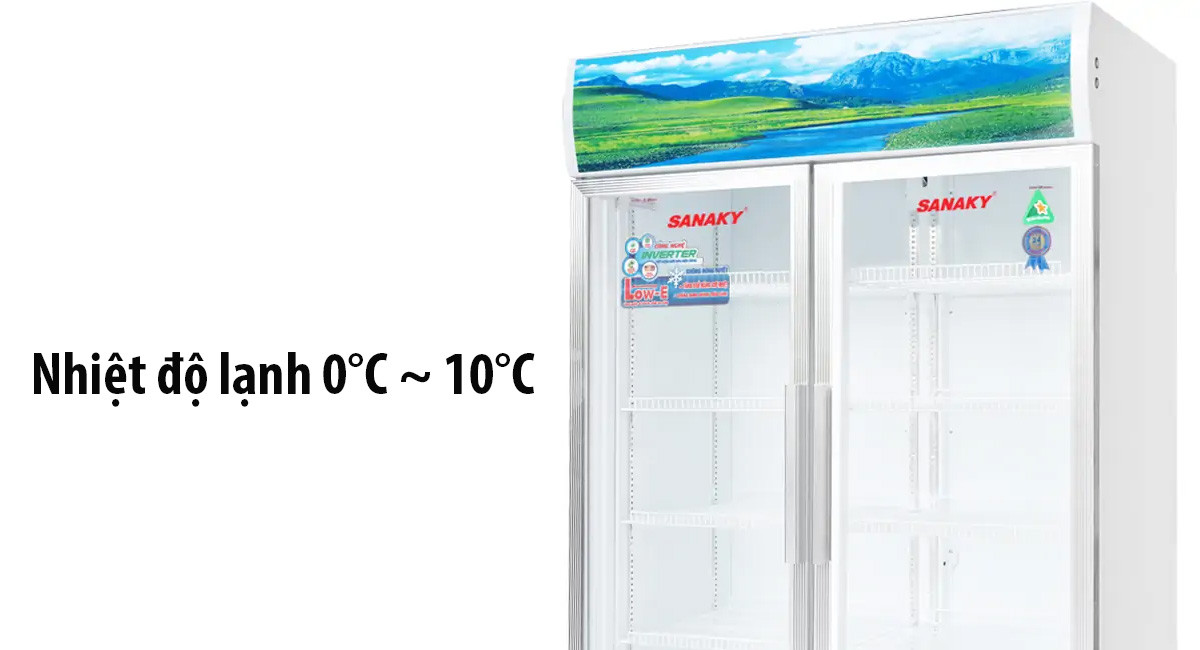 Sanaky Inverter 1100 lít VH-1209HP3-nhiệt độ làm mát
