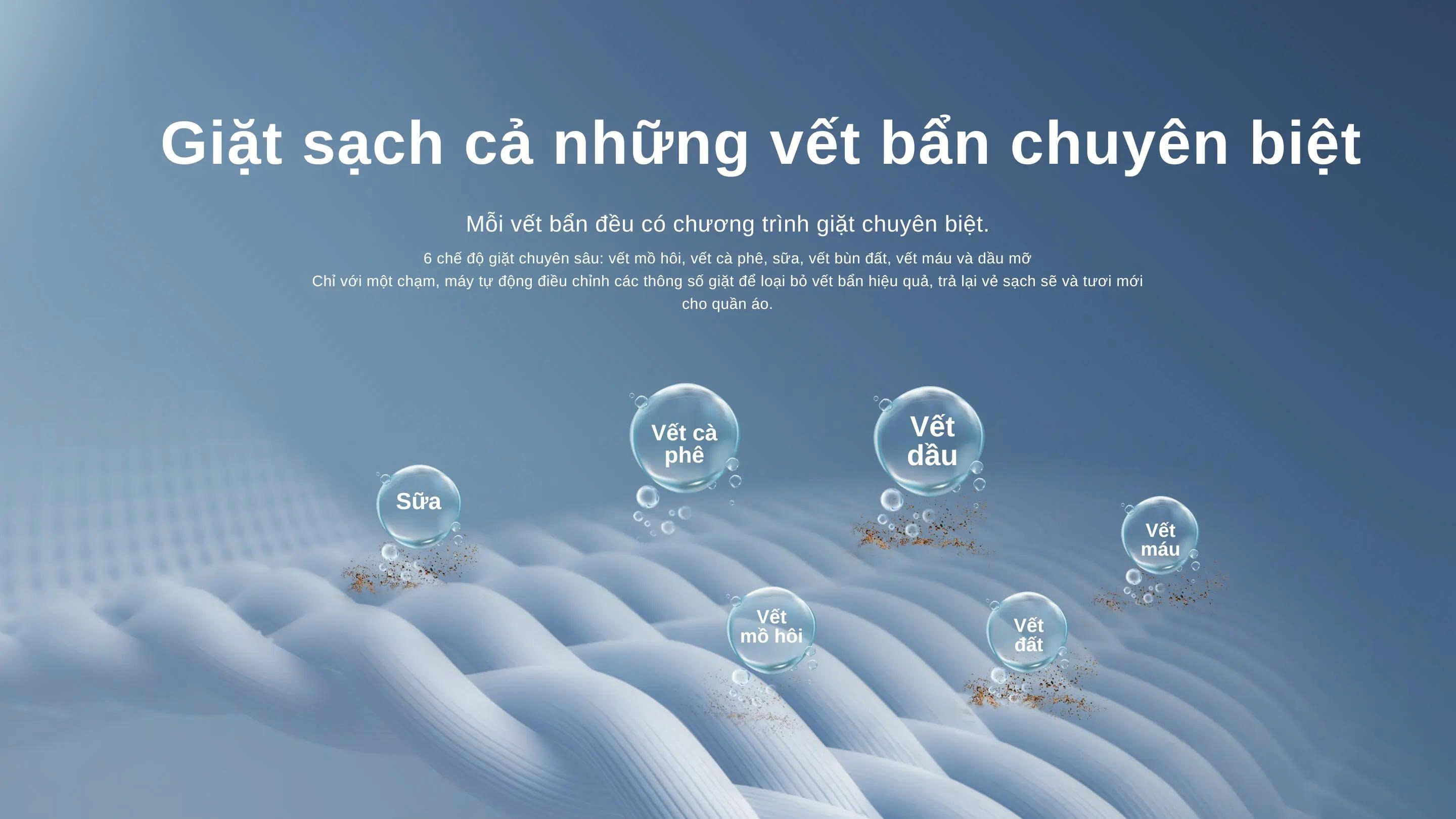 Giặt sạch vết bẩn cứng đầu