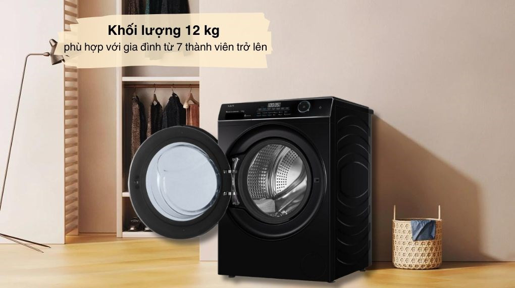 Máy giặt Aqua Inverter 12 kg AW12-BP4959U1K(B)-khối lượng giặt
