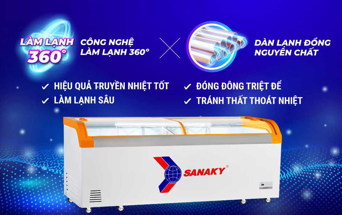 Tủ đông Sanaky 750L VH-1099KA-công nghệ làm lạnh