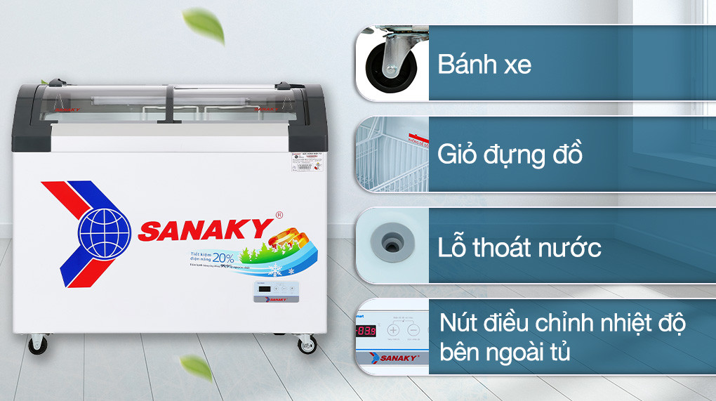 Tiện ích tủ đông Sanaky