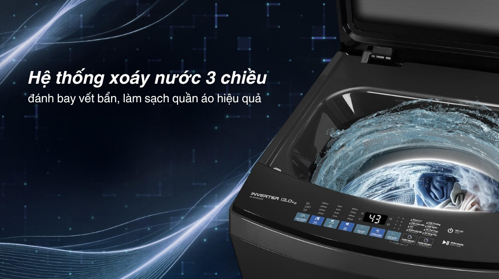 Máy giặt Sharp Inverter 13 kg ES-TM130CD-DS-Công nghệ giặt