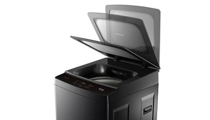 Sharp 12.5 kg ES-TM125CN-BK lồng đứng-tự vệ sinh lồng giặt