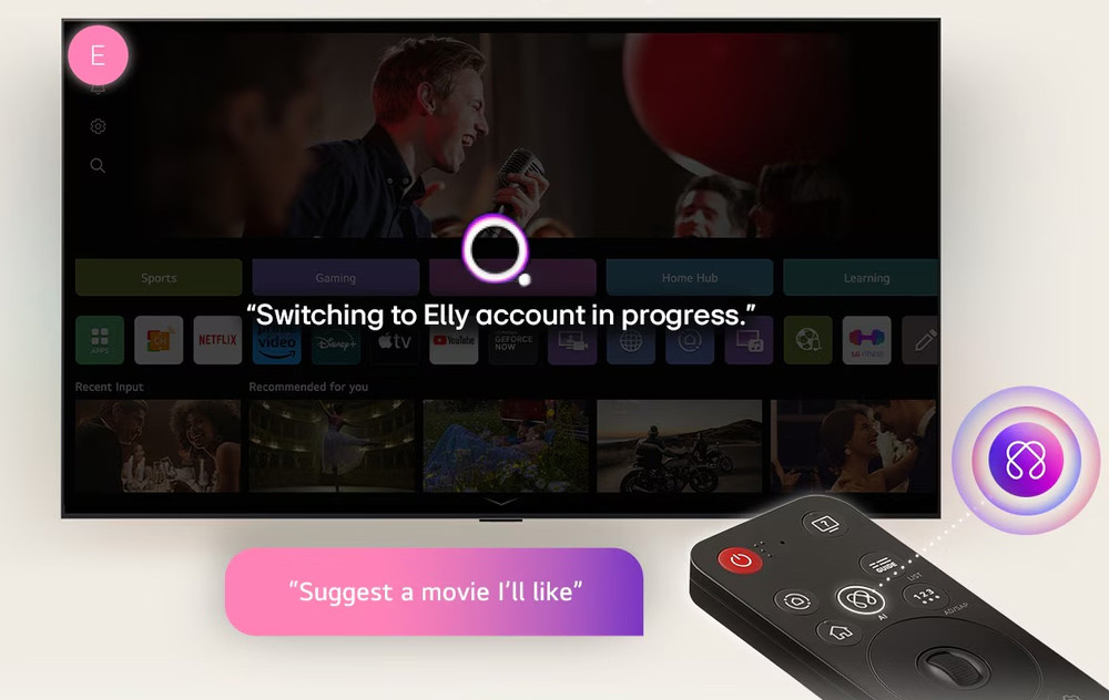 AI Magic Remote tivi LG
