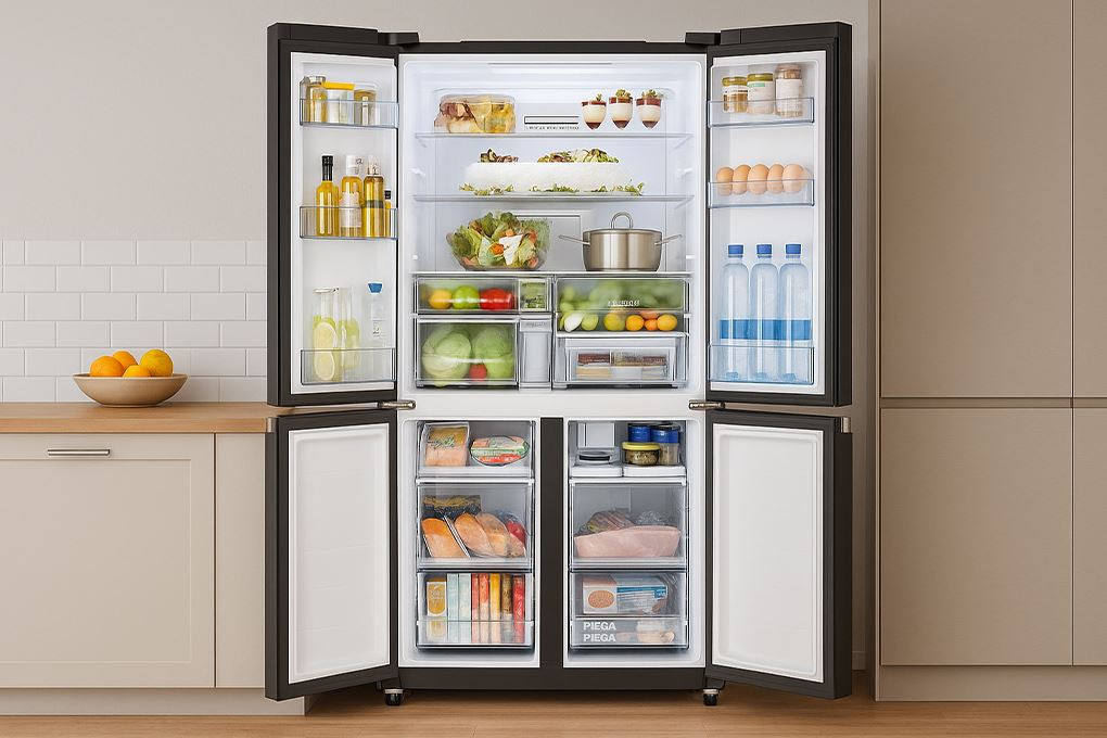 Hitachi Inverter 645 lít Multi Door R-WB700VGV4 GBK-Dung tích