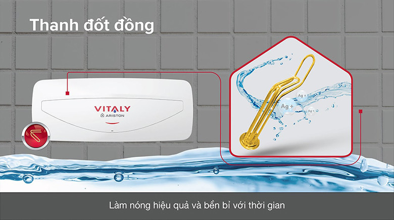 Vitaly 20L Slim 2.5FE-thanh đốt đồng