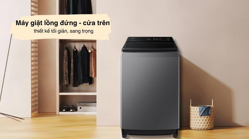 Samsung Ecobubble Inverter 17 kg WA17CG6442BDSV Lồng đứng -thiết kế