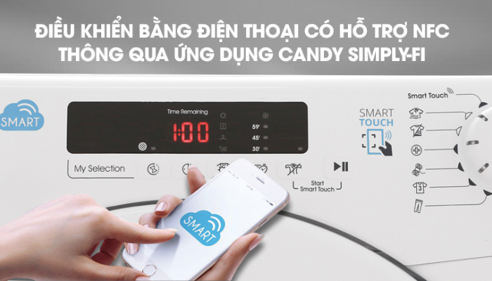 Máy sấy thông hơi Candy 9 kg CS V9DF