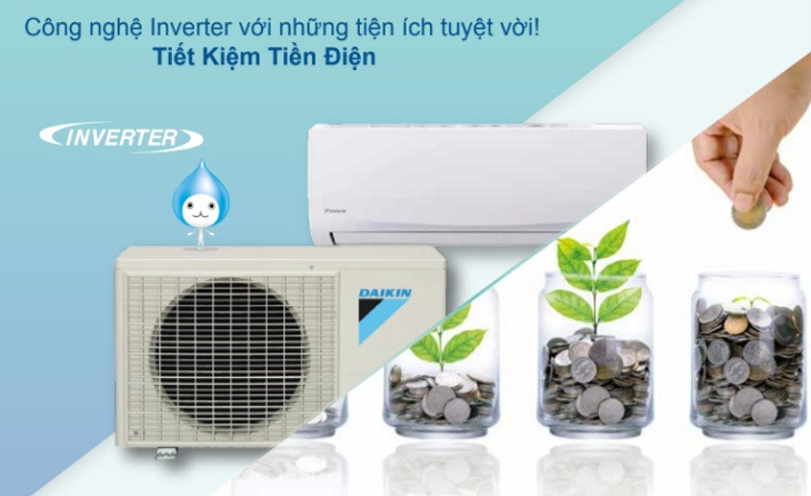Công nghệ tiết kiệm điện Inverter trên Daikin