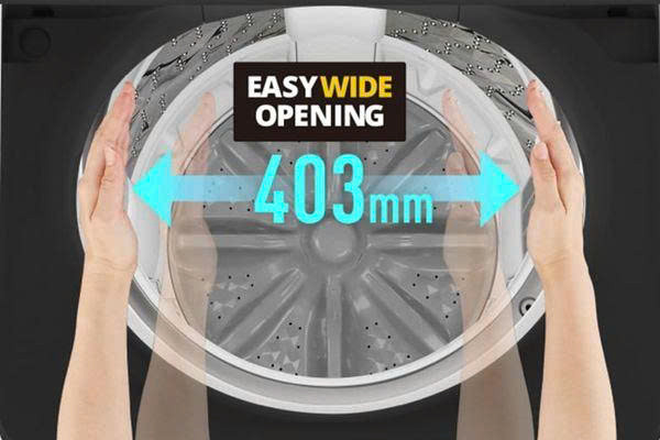 Nắp giặt mở rộng máy giặt Panasonic