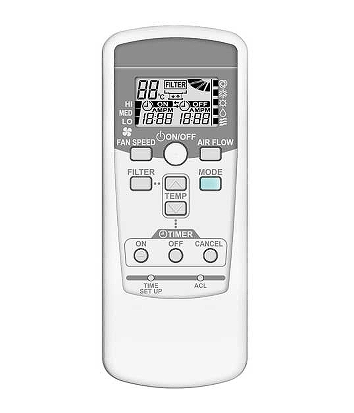 Điều khiển kh&ocirc;ng d&acirc;y điều h&ograve;a Mitsubishi Heavy (RCN-TC-24W-E2)
