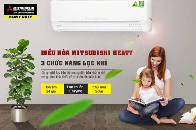 Điều hòa Multi Mitsubishi Heavy chức năng lọc khí