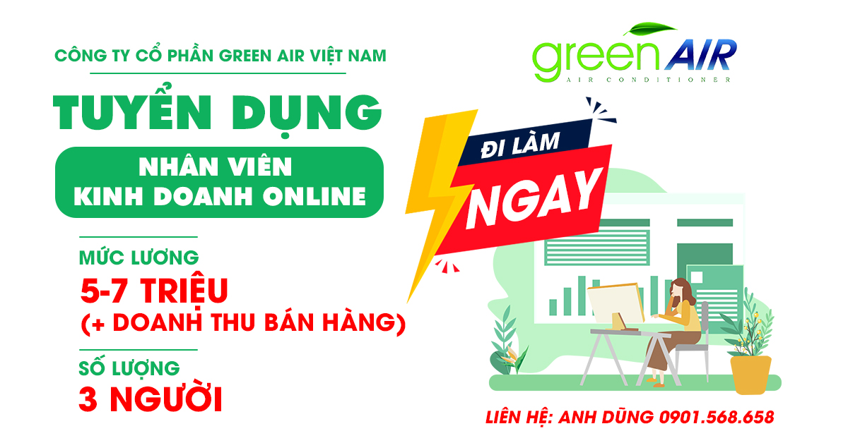 Công Ty Cổ Phần GreenAir Tuyển Dụng