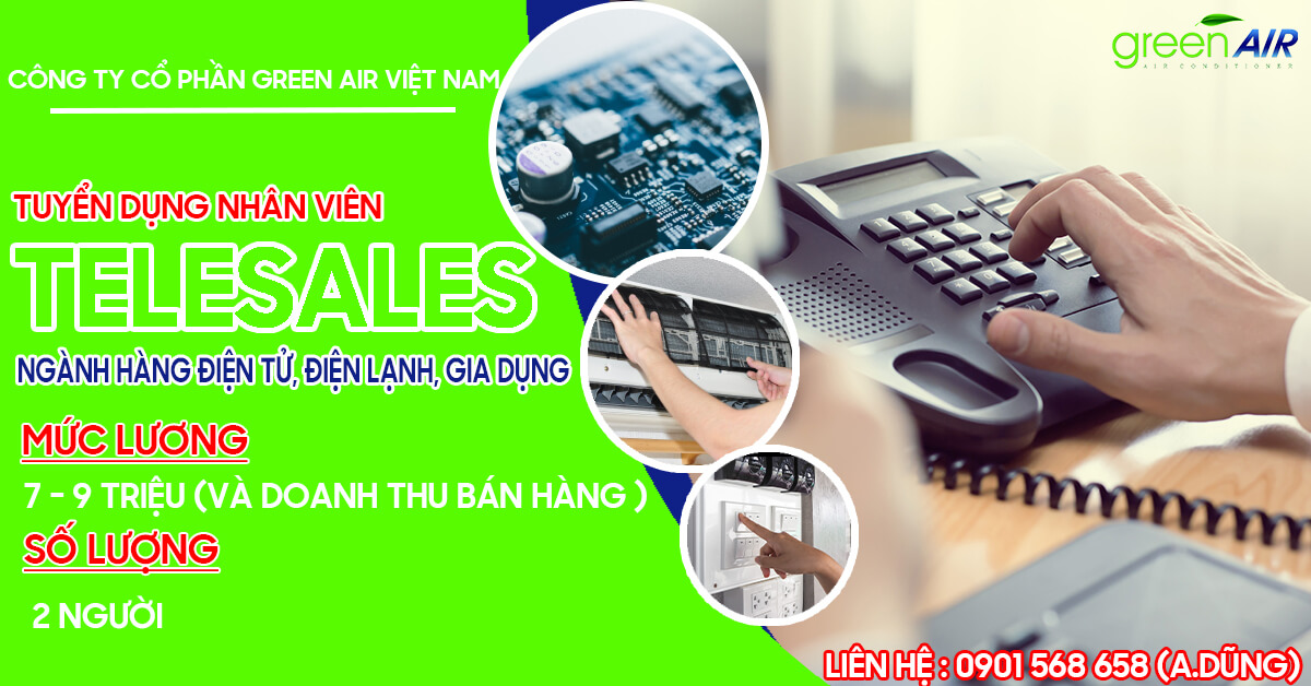 Công Ty Cổ Phần Green Air Việt Nam Tuyển Dụng Nhân Viên Kinh Doanh Online
