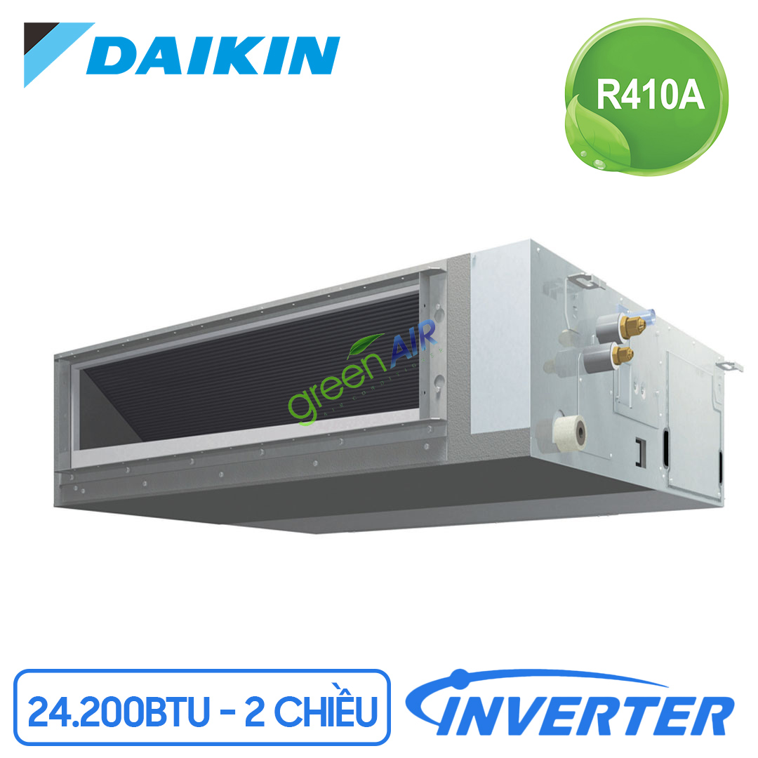 Điều Hòa Âm Trần Nối Ống Gió Daikin 2 Chiều Inverter 24.200 BTU (FBQ71EVE/RZQ71LV1) Điều Khiển Không Dây (BRC4C65)