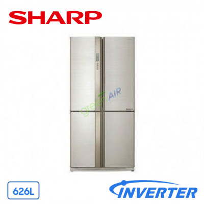 Tủ lạnh Sharp 626 Lít Inverter SJ-FX630V-BE (4 Cánh)