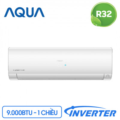 Điều hoà Aqua 1 chiều Inverter 9000 BTU AQA-KCRV10TH
