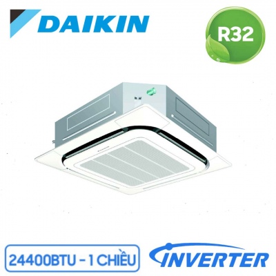 Máy lạnh Âm Trần Cassette Daikin Inverter 1 Chiều 24.400 BTU (FCF71CVM/RZF71CYM) Điều Khiển Dây (BRC1E63+BYCQ125EAF)
