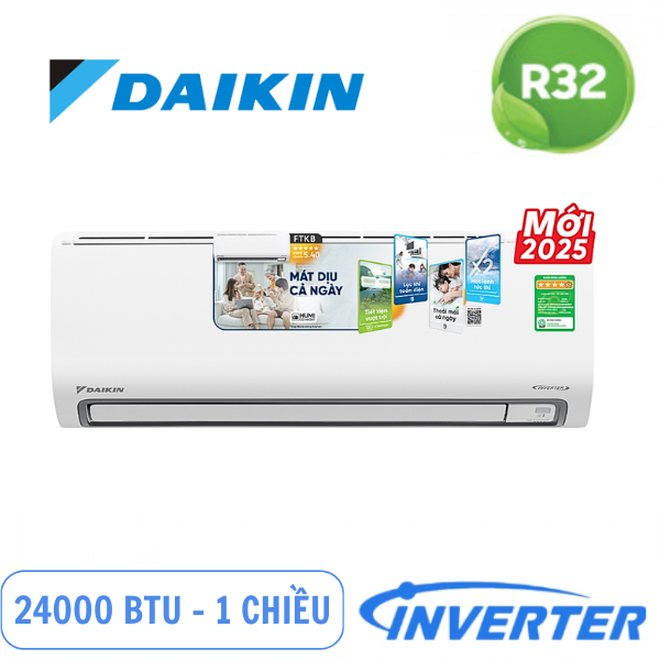 Điều hòa Daikin 24000BTU inverter 1 chiều FTKY71ZVMV