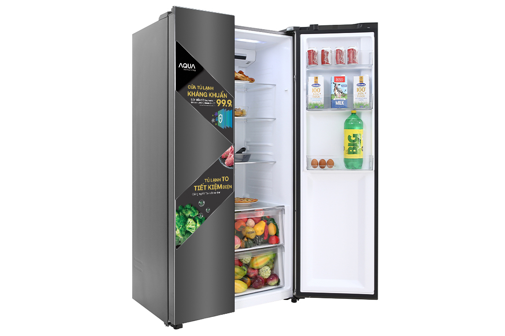 Tủ Lạnh Aqua 541 Lít Inverter AQR-S541XA(BL) (2 cánh)