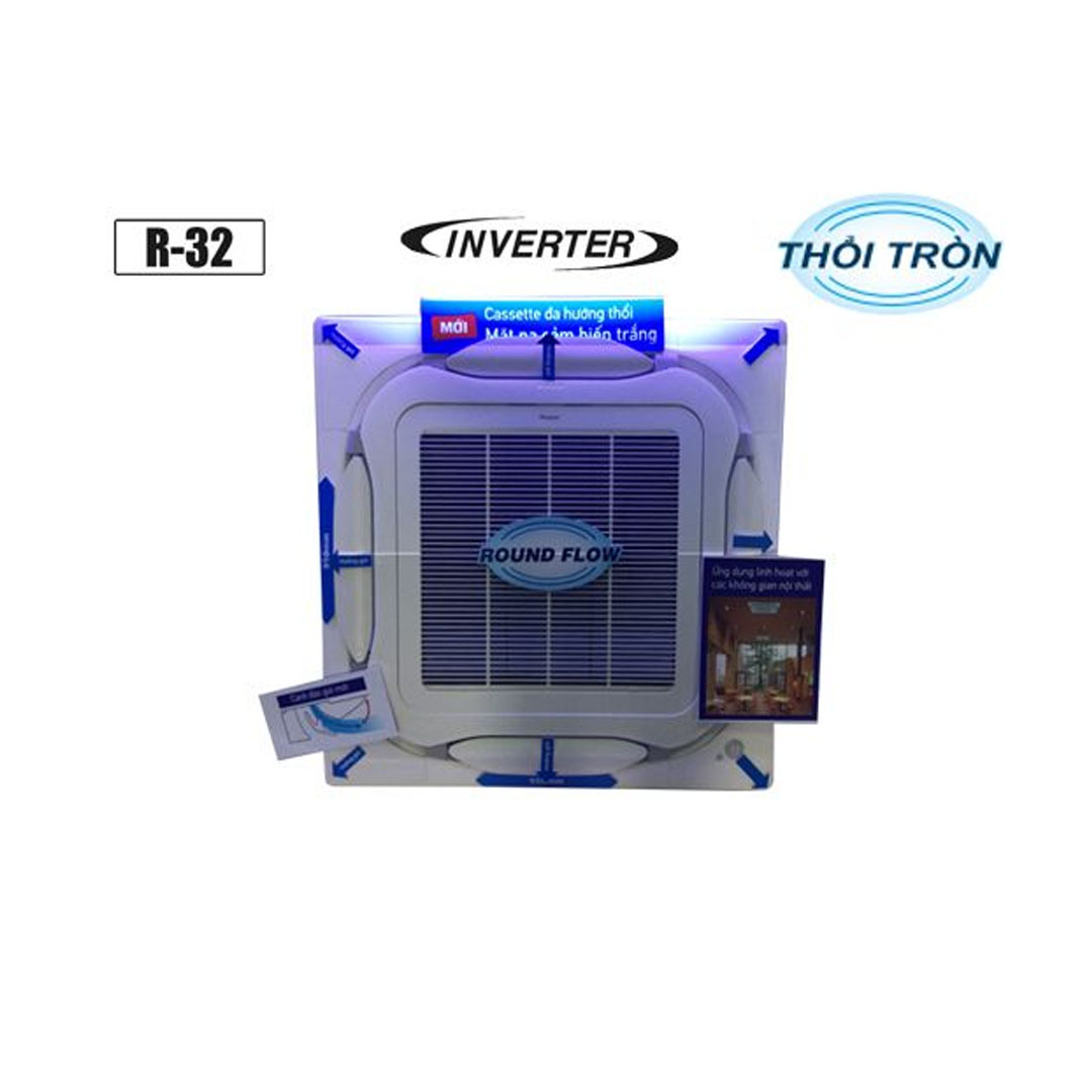 Điều Hòa Âm Trần Cassette Daikin 1 Chiều Inverter 24.400 BTU (FCF71CVM/RZF71CV2V) Điều Khiển Không Dây (BRC7M635F+BYCQ125EAF)