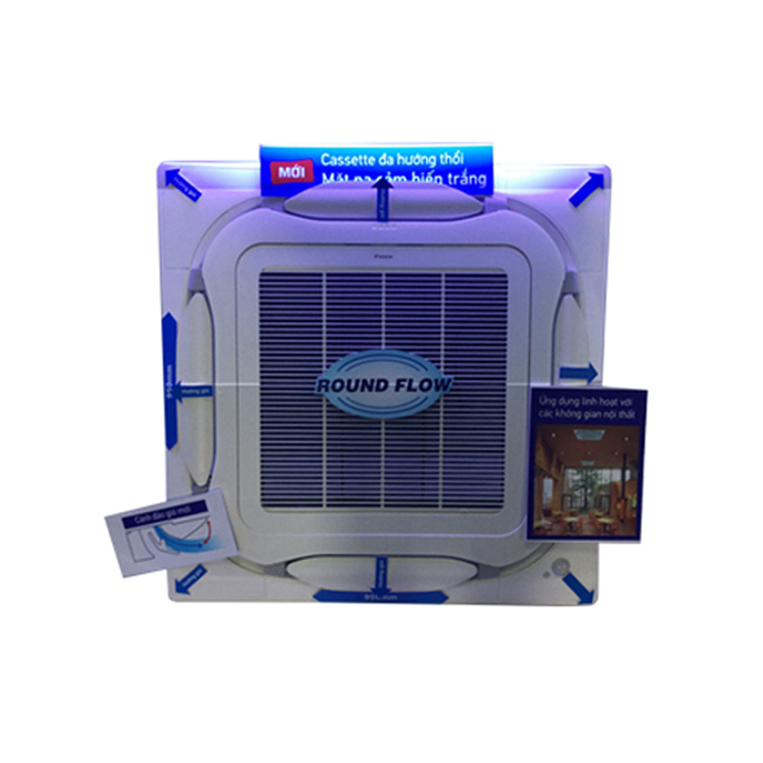 Điều Hòa Âm Trần Cassette Daikin 2 Chiều Inverter 24.400BTU (FCF71CVM/RZF71CYM) Điều Khiển Không Dây (BRC7M635F+BYCQ125EAF)