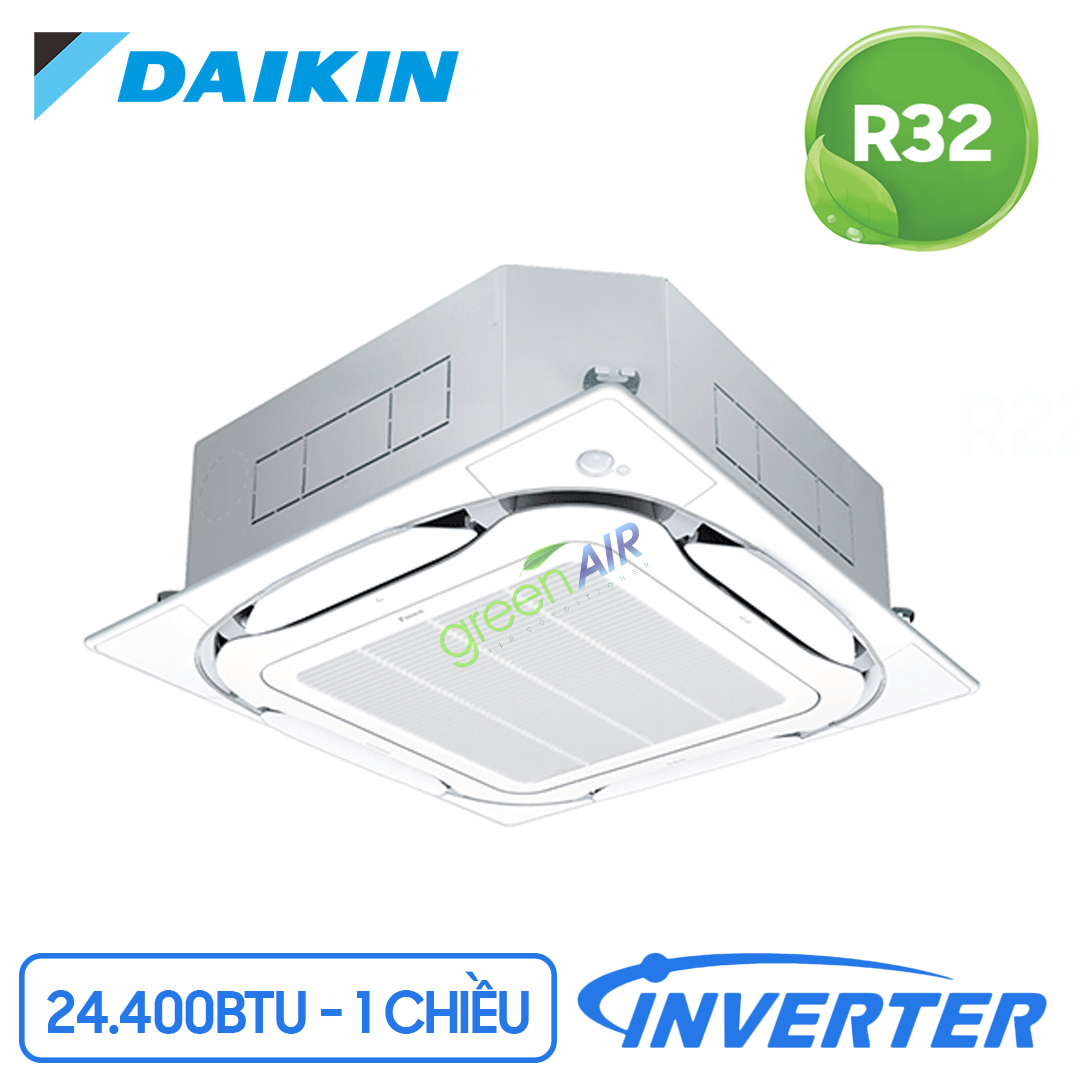 Điều Hòa Âm Trần Cassette Daikin 2 Chiều Inverter 24.400BTU (FCF71CVM/RZF71CYM) Điều Khiển Không Dây (BRC7M635F+BYCQ125EAF)