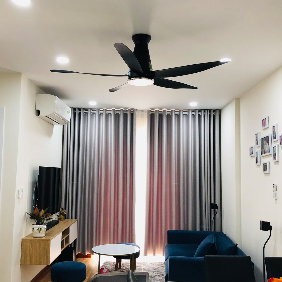 Quạt 5 cánh F-60XDN (đen)