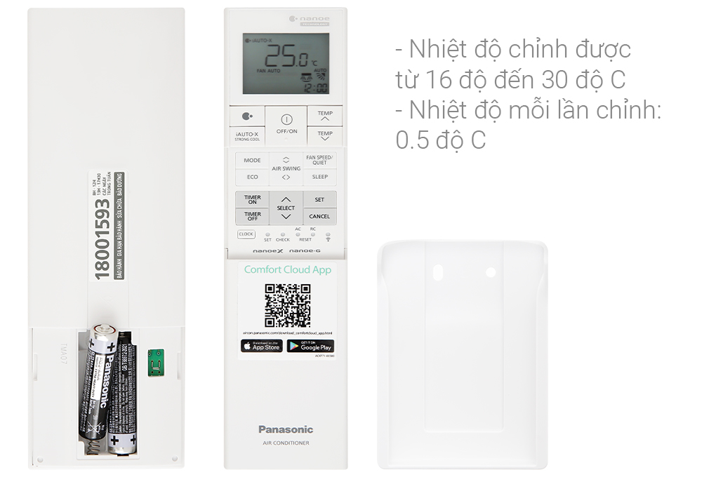 Điều hoà Panasonic inverter 1 chiều 18.000BTU CU/CS-XU18ZKH-8