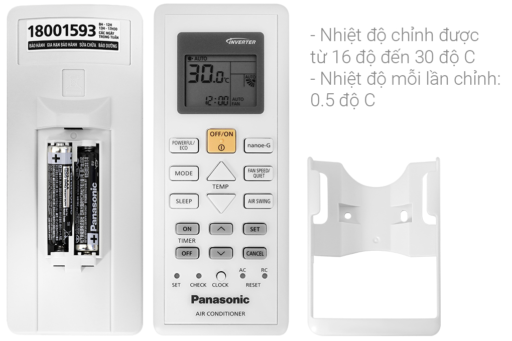 Điều hoà Panasonic 1 chiều Inverter 9.040BTU CU/CS-PU9ZKH