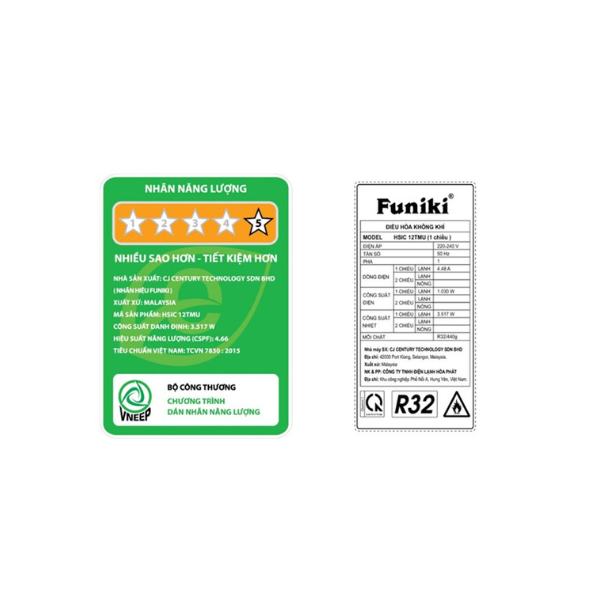 Máy lạnh Funiki Inverter 1.5 HP HSIC12TMU