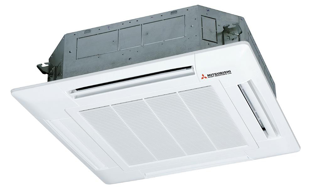 Điều Hòa Âm Trần Cassette Mitsubishi 2 Chiều Inverter 34.000BTU (FDT100VG/FDC100VNP) Điều Khiển Không Dây (T-PSA-5AW-E/RCN-T-5AW-E2)