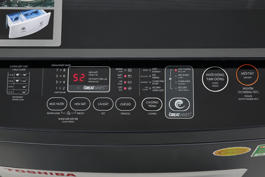 Máy giặt Toshiba 9 kg AW-M1000FV(MK) Lồng đứng