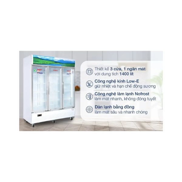 Tủ Mát Sanaky 1400 Lít VH-1520HP