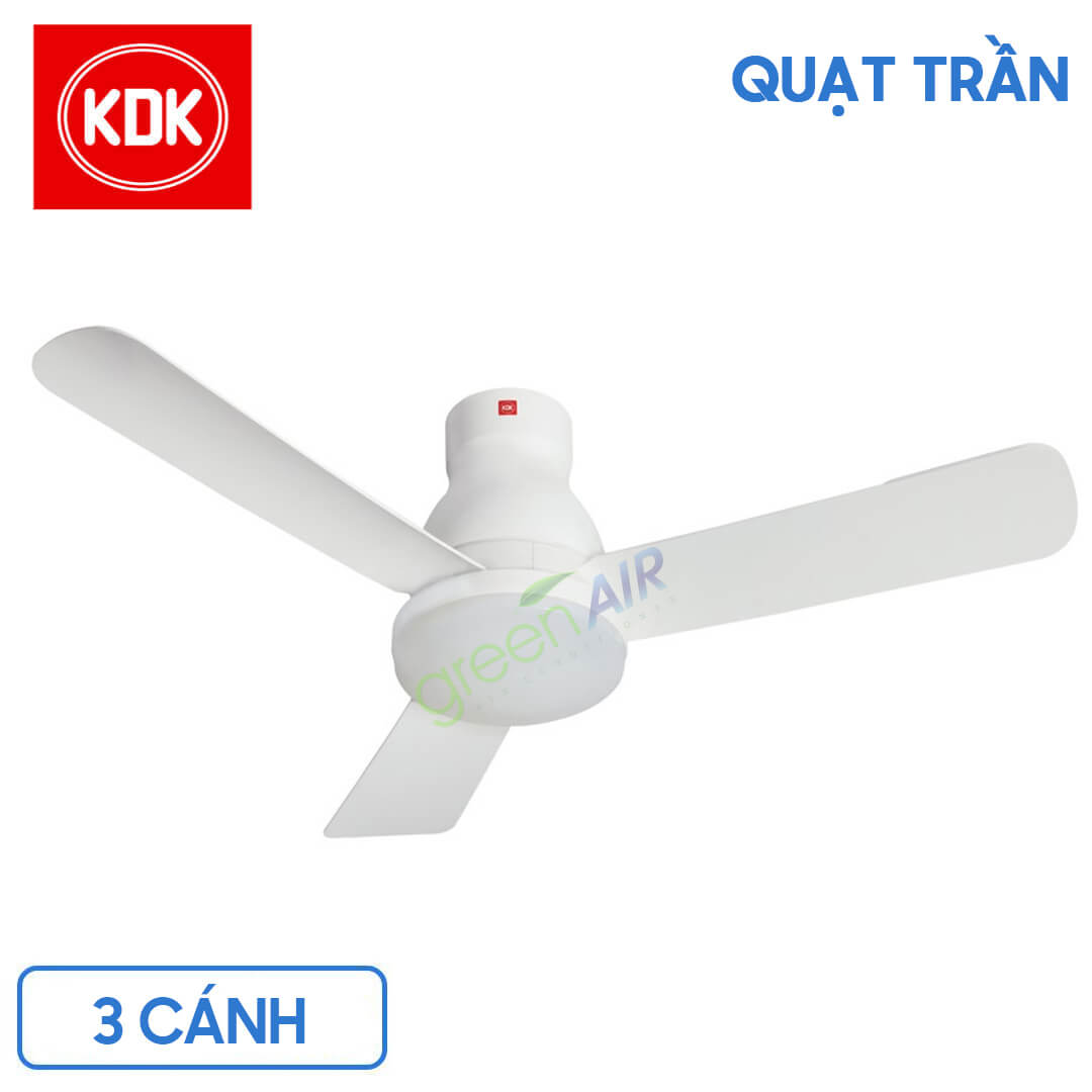 Quạt trần KDK U48FP (3 cánh màu trắng)