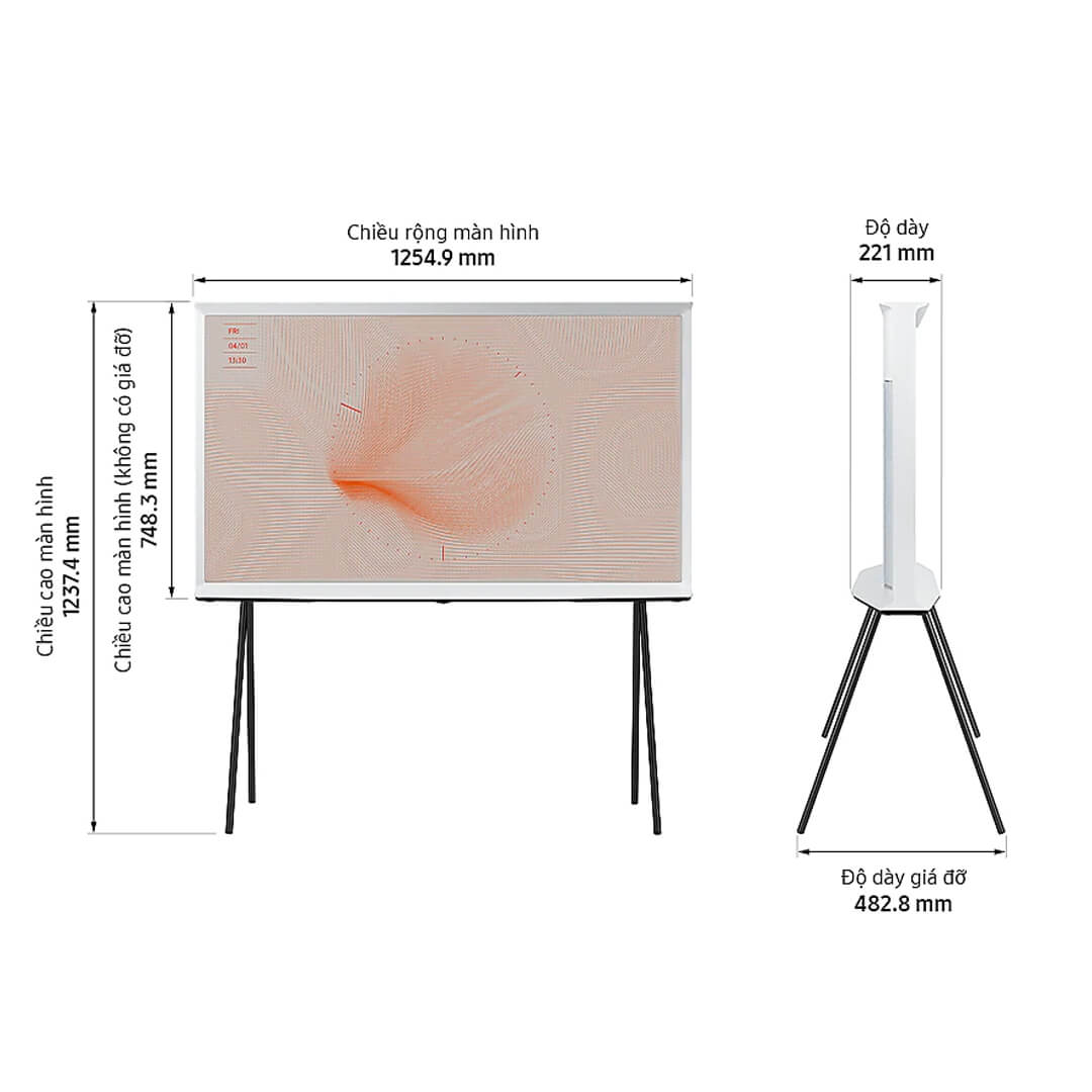 Smart Tivi Samsung 4K The Serif 55 inch QA55LS01T